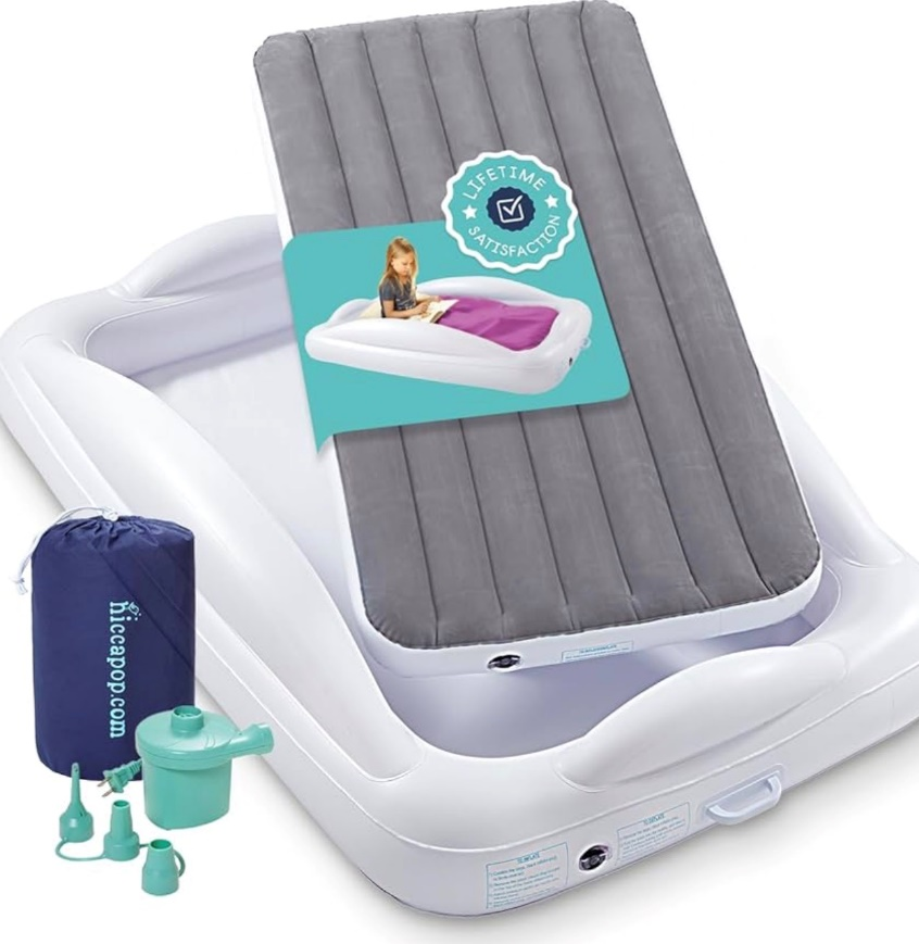 Hiccapop Inflatable Toddler Travel Bed